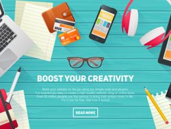 Creating Flat Workspace Elements for Advertisements